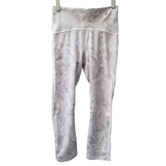 Lululemon Train Times Crop *21" Jasmine White Multi / White  4 - Picture 3 of 9